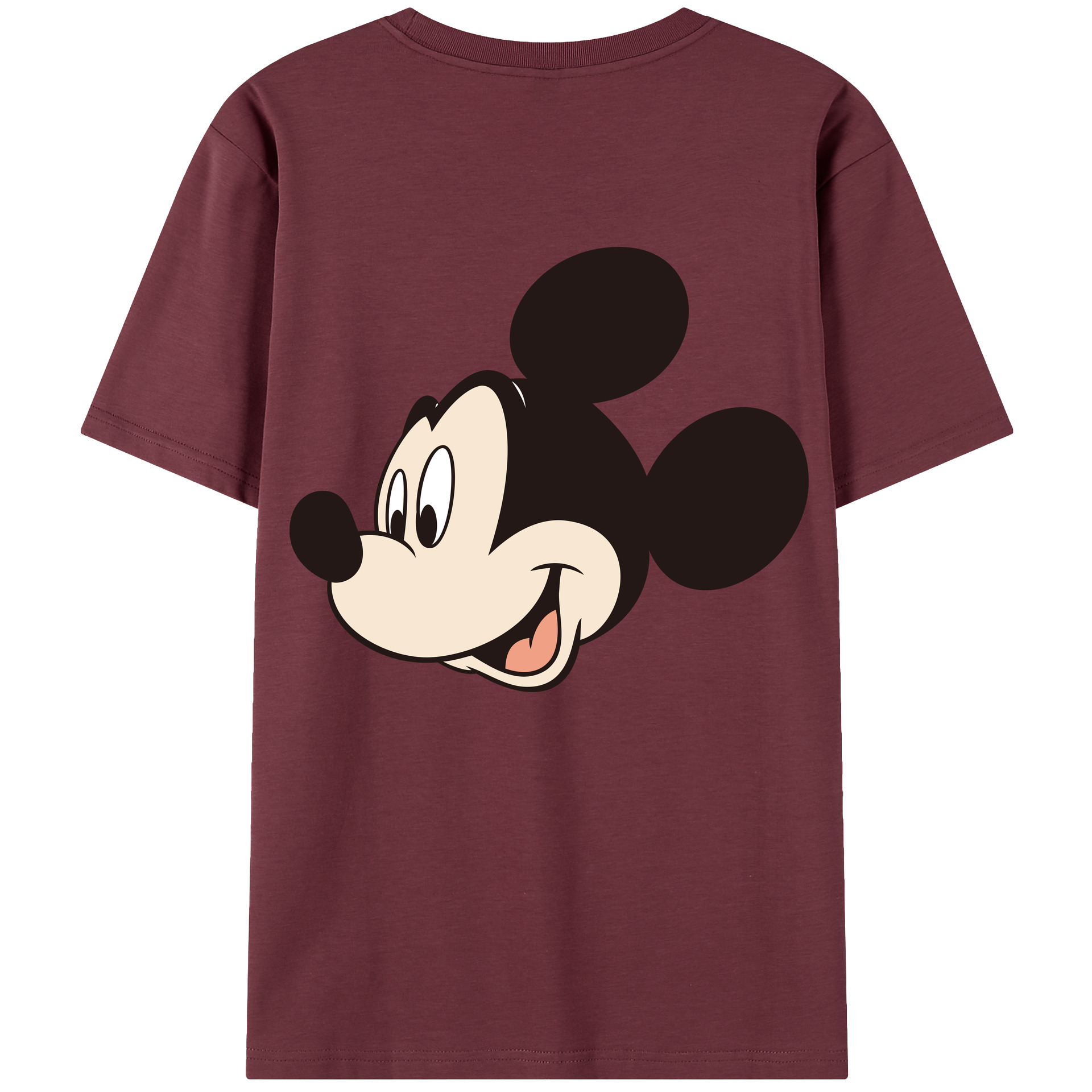 （画像用） ミッキーマウス Mickey Mouse 綿100％半袖Tシャツ（背面プリント）
